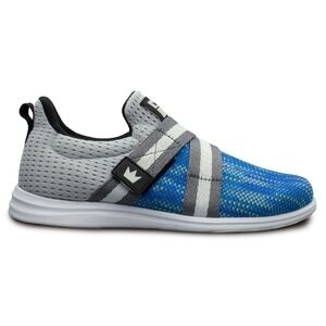 NIB Brunswick Versa Bowling Shoes 8.5 M Womens Blue Silver Sporty Performance